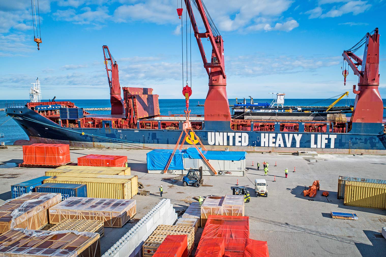 project load of Port of Grenaa